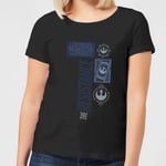 Star Wars The Resistance Black Women's T-Shirt - Black - 3XL - Black