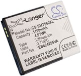 Kompatibelt med Uscellular SCH-R640Virgin Mobile Montage, 3.7V, 1100 mAh