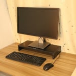 1 Pcs Computer Monitor Led Stand Riser Shelf Desktop (black