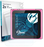 Bruni 2x Protective Film for Apple iPod nano 6G Screen Protector