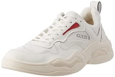 Guess Men's Bassano Trainers, White, 10 UK