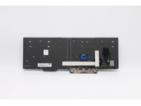 Lite-On - Erstatningstastatur for bærbar PC - bakbelysning - Belgisk - svart - for ThinkPad P15s Gen 1 20T4, 20T5
