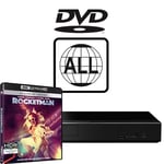 Panasonic Blu-ray Player DP-UB450EB-K MultiRegion for DVD inc Rocketman 4K UHD