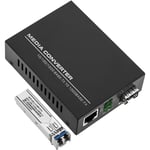 Convertisseur Fast Ethernet (RJ45) vers fibre optique monomode (lc) 100 Mbps avec une portée de 60 km