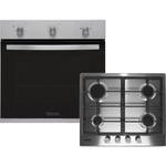 Baumatic BGPK600X Built In Electric Single Oven and Gas Hob Pack - Stainless Steel - A Rated