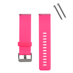 Gosear for Fitbit Blaze Band, Silicone Replacement Watchband Smart Bracelet Watch Band Strap with Metal Claps for Fitbit Blaze Smart Fitness Tracker Smartband Pink