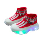 Toddler Indoor Sock Led Shoes Newborn Baby Sneakers Funny Red 29
