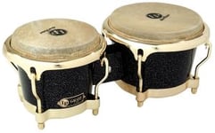 Latinpercussion Galaxy Fiberglass Bongos Black Hologram Sparkle