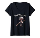 Womens I'm An IBS Warrior Irritable Bowel Syndrome Awareness V-Neck T-Shirt