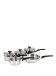 Morphy Richards 5-Piece Stainless Steel Pan Set