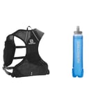 Salomon Agile 2 Unisex Unisex Hydration Vest, Trail Running, MTB, Running, Hiking, Dynamic Comfort & Soft Flask 500ml/17oz 42 Unisex Hydration, Easy to Use, Comfort, and High-flow Valve, Blue