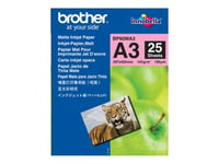 Brother BP - Papier mat - A3 Nobi (328 x 453 mm) 25 feuille(s) - pour Brother DCP-J4225, MFC-J4720, J5620, J5720, J5820, J6530, J6573, J6930, J6973, J6975