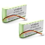 VHBW 2x Li-Ion batterie 6800mAh (18V) pour tondeuse à gazon robot Husqvarna Automower 320, 330x (il en faut 2 batteries), 420, 430, 430X, 450X - Vhbw