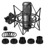 Geekria Shock Mount Mic Holder for Audio-Technica AT2020USB, AT2020USB+ (Metal)