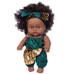 Poupée noire fille afro américaine noire bébé noir avec cheveux bouclés 8 pouces mode vinyle pour enfants anniversaire enfant garçon fille