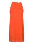 Dresses Light Woven Kort Klänning Orange Esprit Casual