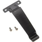 vhbw Clip à ceinture compatible avec Kenwood TK-2180, TK-190, TK-2118, TK-2180MPT appareil radio - métal, noir