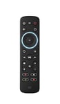 One For All Streamer Remote – Universal Remote Control for up to 3 devices Streamer boxes (Roku, Apple TV and more) TV and Sound bar – Learning feature - Backlit keys - Black – URC7935