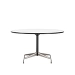 Vitra - Eames Segmented Tables Dining Ø 130 - White HPL/Aluminium Polished Basic Dark
