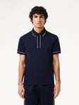 Lacoste Tipped Paris Polo Shirt - Dark Blue, Dark Blue, Size Xl, Men