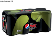 Pepsi MAX Lime Carbonated Low Calorie Soft Drink with Lime Flavour 8x 330 ml Can