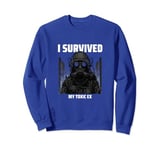 I Survived My Toxic Ex - Triumph in Hazmat Style Sweatshirt