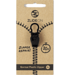 Zlideon Normal Plastic Zipper Xl Retkeilytarvikkeet BLACK
