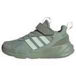 adidas OZELLE Shoes Kids Sneakers, Silver Green/Linen Green/Off White, 3.5 UK
