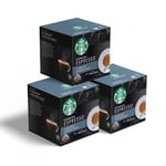 Set med kaffekapslar kompatibla med NESCAFÉ® Dolce Gusto® Starbucks Espresso Roast, 3 x 12 st.
