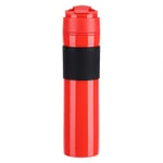 12oz Portable French Press Coffee Maker, Travel Coffee Maker Bottle (Red)