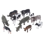 Solid Animal Action Figures Kids Movable Toy Simulation Buffalo 7(african Buffalo)