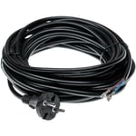 Câble électrique compatible avec Nilfisk GM80, GM90, GS80, GD710, GD1010, GD930 aspirateurs - 10 m, 1000 w - Vhbw