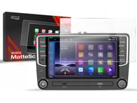 Grizzglass Cardisplay Skydd Matt Folie För Android 2Din 7" Bilradio Volkswagen Skoda Seat