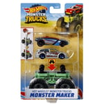 Hot Wheels Vehicle Car Monster Trucks Monster Maker GWW13 Gray Blue