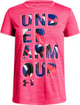 Under Armour Hybrid 2.0 Big Logo T-skjorte, Penta Pink L
