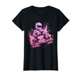 Go Kart Racing Girls Racer Pink T-Shirt
