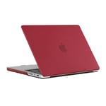 MacBook Pro 16 (2023 / 2021) - DOT Hårt skal fram + Bakre omslag Röd