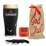 Juletaske med Guinness ølglas Relief