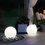Etc-shop - Boule lumineuse solaire boule de jardin lumière solaire led décoration de jardin boule solaire pour l'extérieur 30 cm, avec piquet, durée