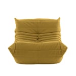 Ligne Roset - Togo Fireside Chair, Fabric Cat. S Alcantara Curry - Fåtöljer - Michel Ducaroy - Gul - Skum