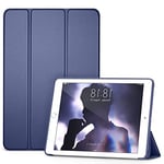 Atiyoo Étui pour Tablette Apple iPad Mini 4 7,9 Pouces, Dos Doux avec béquille Mince, Vision Multi-Angles, Fonction de réactivation Automatique, Bleu Marine