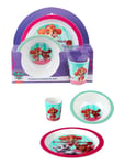 Paw Patrol 3 Pcs Mealtime Set - Pink Home Meal Time Dinner Sets Multi/patterned Barbo Toys