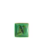 Versace - Alphabet Plate N - 12 cm - Uppläggningsfat - Grön
