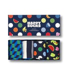Happy Socks Men's Happy Navy 4-pack Gift Set Socks, Navy, 4-11 Manufacturer Size 41-46 UK