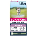 Eukanuba Chien Grain Free Chiot Grande Race Agneau 12 kg
