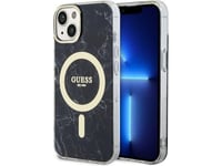 Fodral Guess Guhmp14spcumak Iphone 14 6.1&Quot  Svart/Svart Hardcase Marble Magsafe