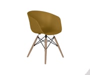 Meubles & Design Lot de 2 chaises scandinaves moutarde Jaune 43x76x43cm