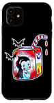 Coque pour iPhone 11 Boîte à jus Kewpie Baby Vampire Blood Juice, Tattoo Flash