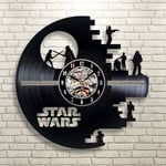 Vinyl Music Record Wall Clock Gift for Star Wars Lovers