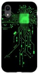 Coque pour iPhone XR CPU Cœur Processeur Circuit imprimé IA Geek Gamer Heart